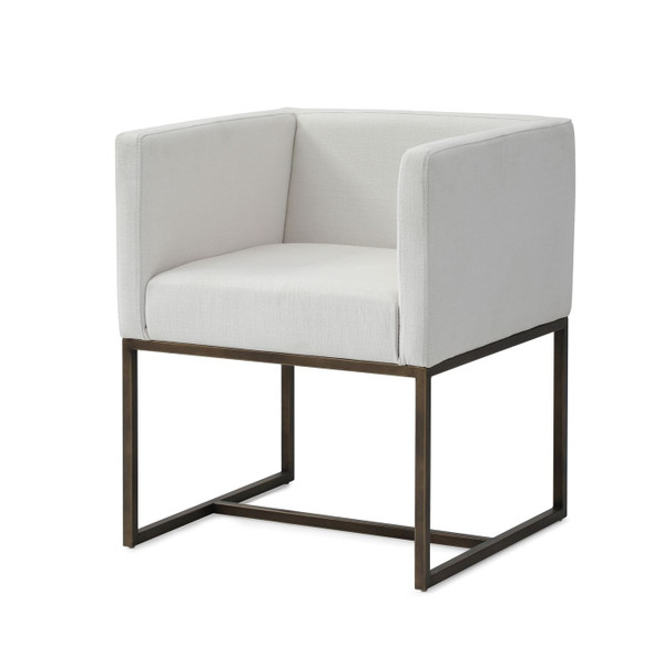 VGVCB8368-WHTX-DC Modrest Marty - Modern Off-White & Copper Antique Brass Dining Chair By VIG Furniture