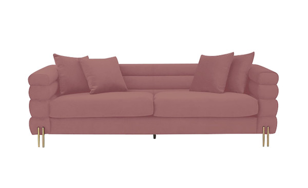 VGMFMF-1251-3S-S Divani Casa Branson - Pink Velvet Sofa By VIG Furniture