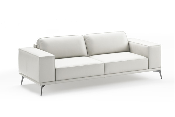 VGCCSOHO-WHT-S Coronelli Collezioni Soho - Contemporary Italian White Leather Sofa By VIG Furniture