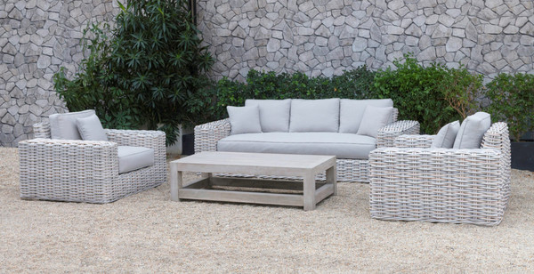 VGATRASF-178-GRY-SET Renava Portugal - Outdoor Grey Wicker Sofa Set By VIG Furniture