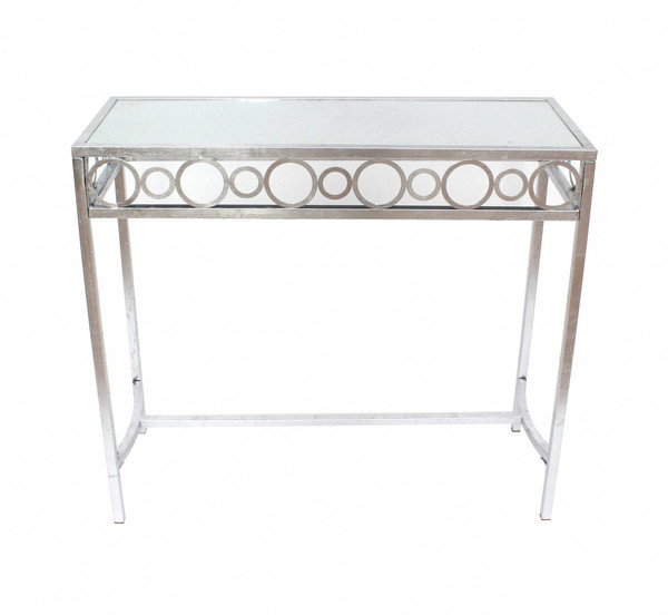 14" X 36" X 32" Silver, Metal - Console Table 274434 By Homeroots