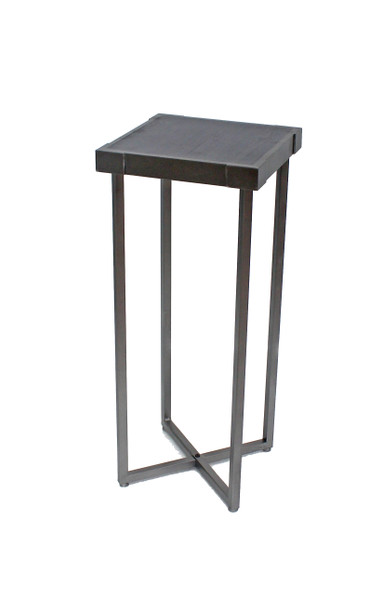 32" X 13" X 13" Charcoal Minimalist End Table 274439 By Homeroots