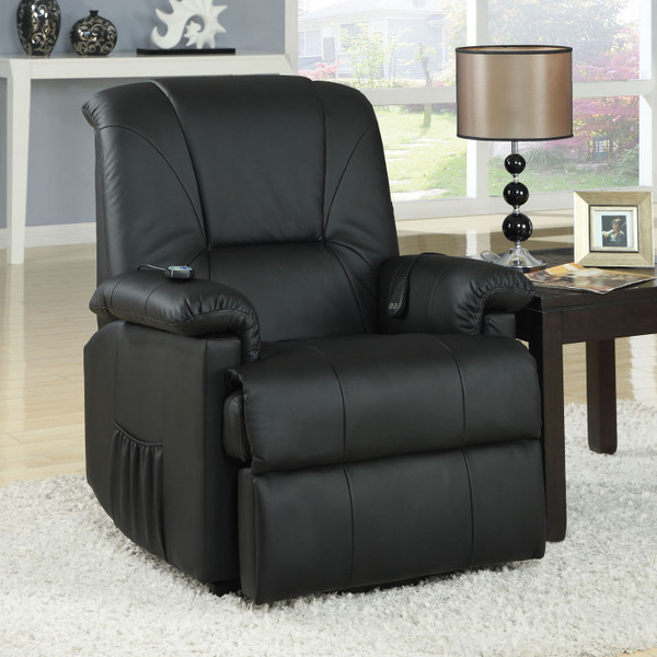 32" X 33" X 40" Brown Pu Recliner With Power Lift And Massage 286601 By Homeroots