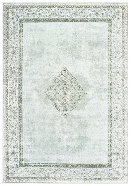 23" X 39" Silver Viscose Accent Rug 371023 By Homeroots