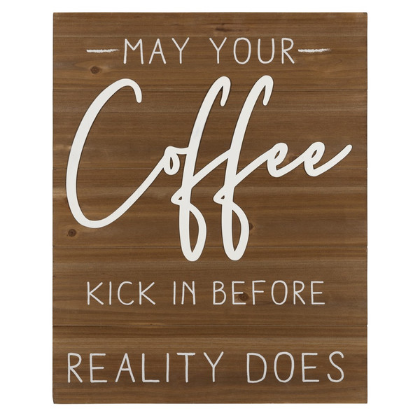 May Your Coffee Kick Wooden Wall Art 383282 By Homeroots