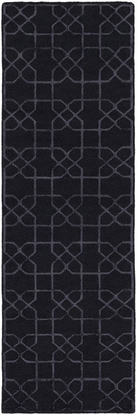 Surya Lydia Hand Knotted Black Rug LYD-6007 - 2'6" x 8'
