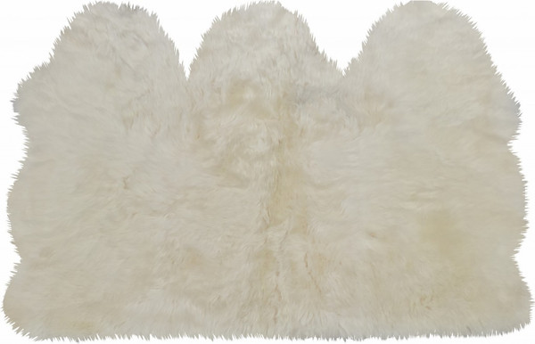 3' X 5' Golden Natural Sheepskin Area Rug 388534 By Homeroots