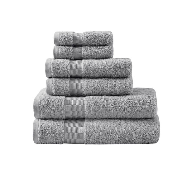 Luce 100% Egyptian Cotton 6 Piece Towel Set By Madison Park Signature MPS73-476