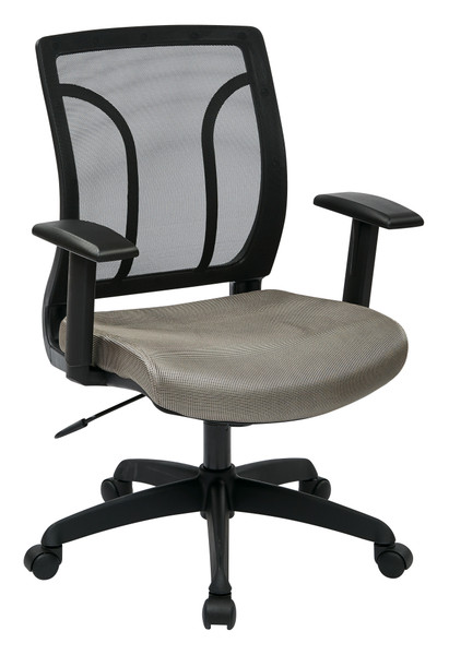 Office Star Screen Back Chair With Mesh Seat - Grey EM50727-2