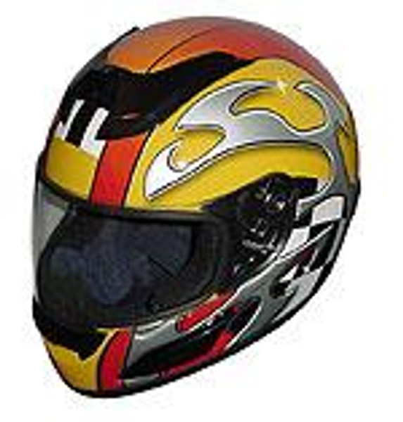 Nuorder Race Full Face Motorcycle Helmets - Yellow Blade RACEY