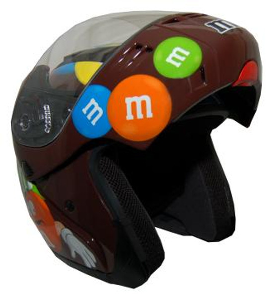 Nuorder Modmm - M&M Licensed Full Face Brown Motorcycle Helmet RF4
