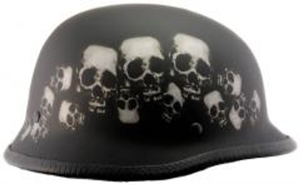 Nuorder 103Sp - Dot German Skull Pile Motorcycle Helmet 103SP