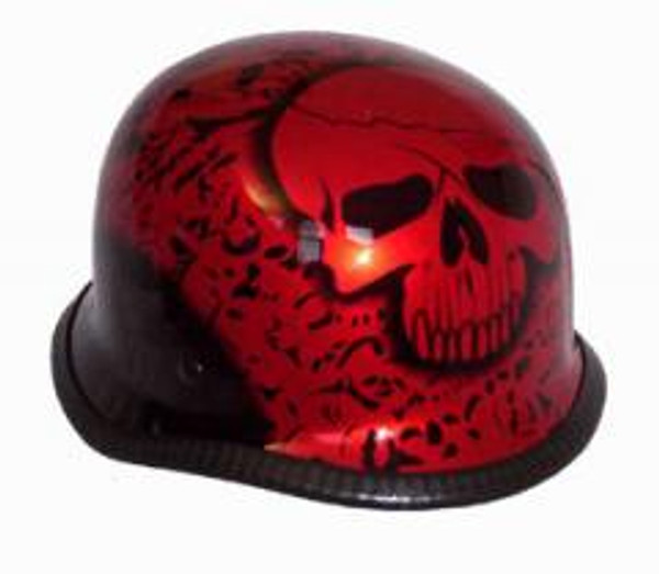 Nuorder German Boneyard Red Novelty Helmet NOVBYR#3