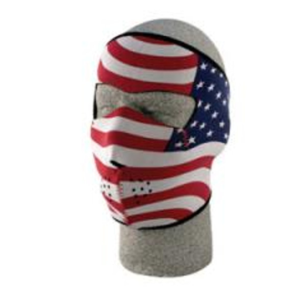 Nuorder Face Mask - Usa Flag Stars & Stripes Neoprene FMB5 -WNFM003-B5