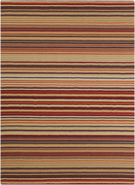 Surya Mystique Hand Loomed Red Rug M-102 - 8' x 11'