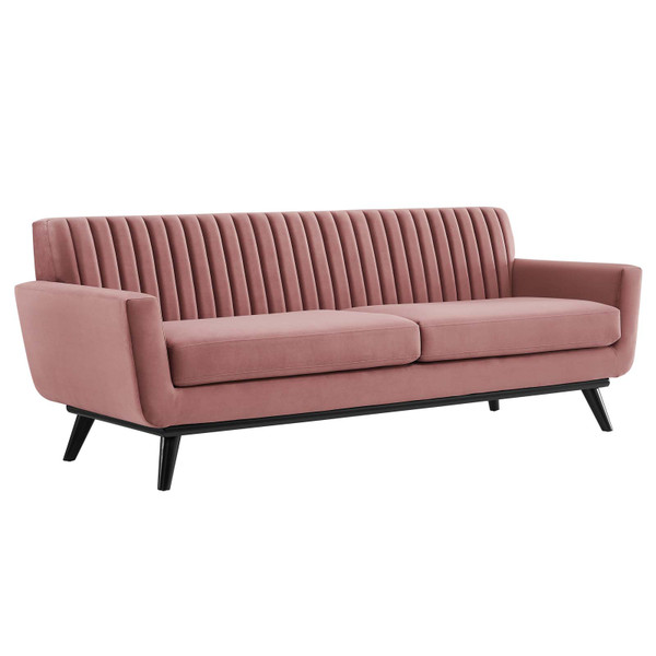 Modway Engage Channel Tufted Performance Velvet Sofa EEI-5459-DUS