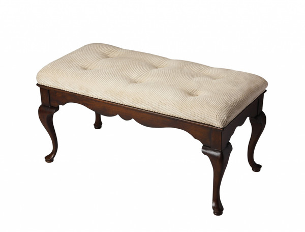 Classic Cherry Brown Finish Bench 389169 By Homeroots