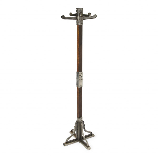 Carston Industrial Chic Coat Rack 389240 By Homeroots