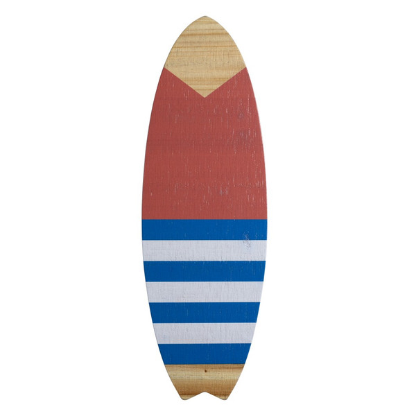 Mini Striped Surfboard Wall Decor 389368 By Homeroots