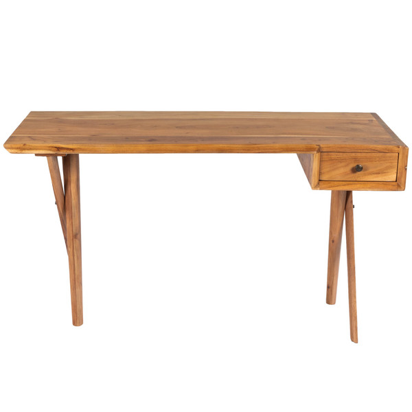 Natural Wooden Desk 389439 By Homeroots
