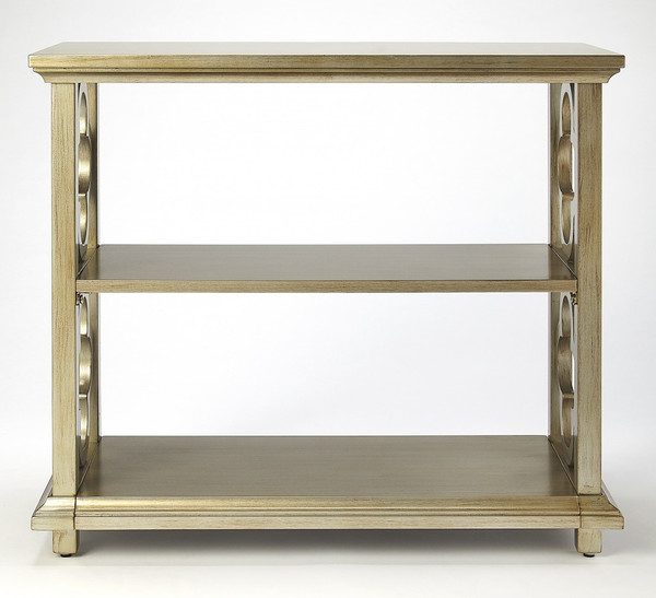 Paloma Silver Bookcase 389573 By Homeroots