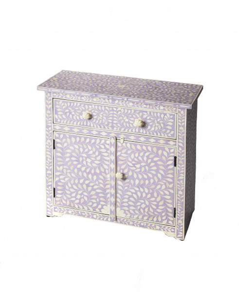 Vivienne Lavender Bone Inlay Console Chest 389726 By Homeroots