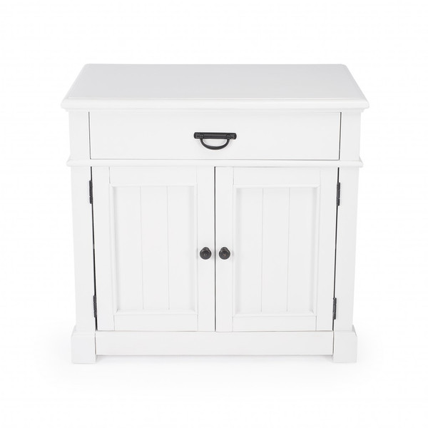 Alek White Solid Wood Chest With Storage 389773 By Homeroots