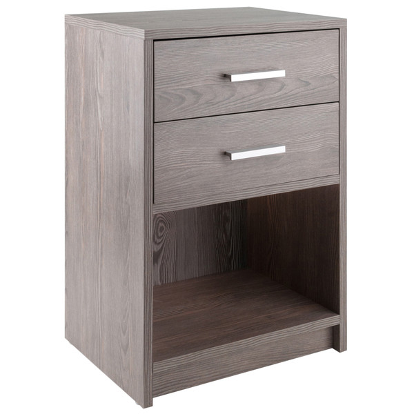 Winsome Molina Accent Table, Nightstand, Ash Gray 16216