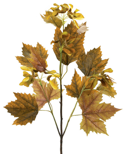 57124DS Norway Maple Spray (Set Of 6) 33"L Polyester By Melrose