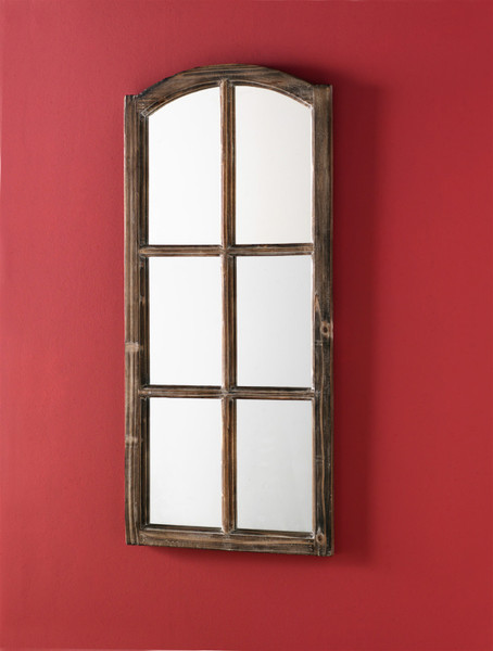 58378DS French Farmhouse Mirror 19.5"Wx43"H Wood/Glass By Melrose