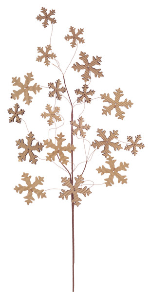 60230DS Wooden Snowflake Spray (Set Of 12) 28"H Paper By Melrose