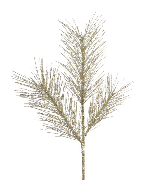 69447DS Glitter Pine Spray (Set Of 12) 28"H Pvc/Wire By Melrose