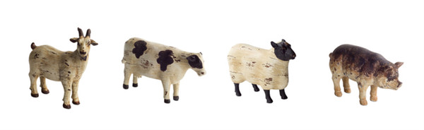 70288DS Sheep/Pig/Cow/Goat (Set Of 8) By Melrose