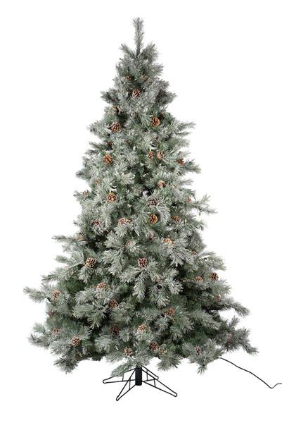 72240DS Pre-Lit Frosted Tree 7.5'H (600 Lights Ul) Pvc By Melrose