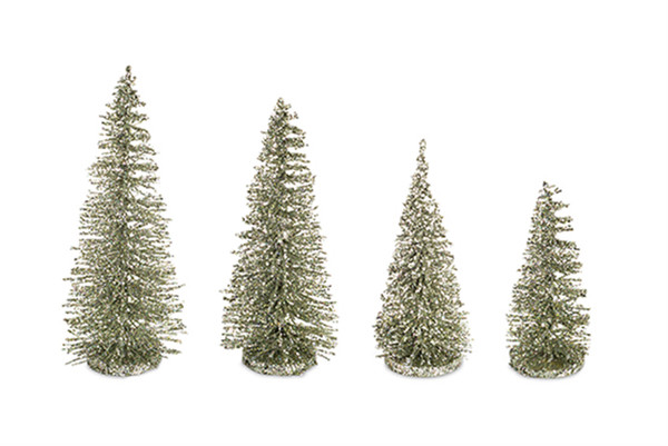 72397DS Mini Tree (Set Of 16) 4.5" - 7"H Plastic By Melrose