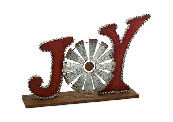 72609DS Joy/Windmill 20"L X 14"H Metal By Melrose