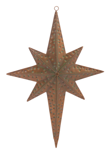 76025DS Star Ornament (Set Of 2) 18.75"H Metal By Melrose