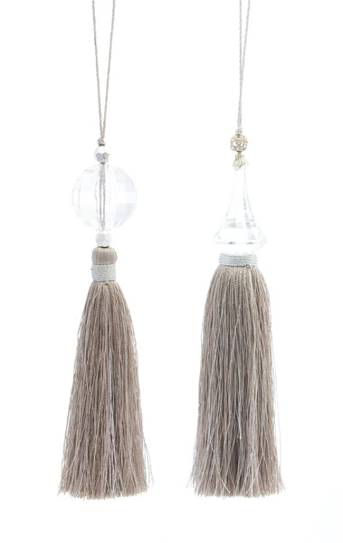 77123DS Tassel Ornament (Set Of 12) 7"H Acrylic/Thread By Melrose