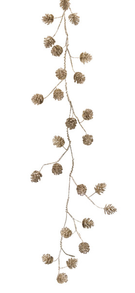 80327DS Pine Cone Garland 5'L (Set Of 2) Plastic By Melrose