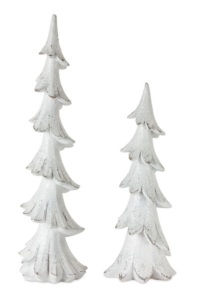 80588DS Tree (Set Of 2) 15.5"H, 21"H Resin By Melrose