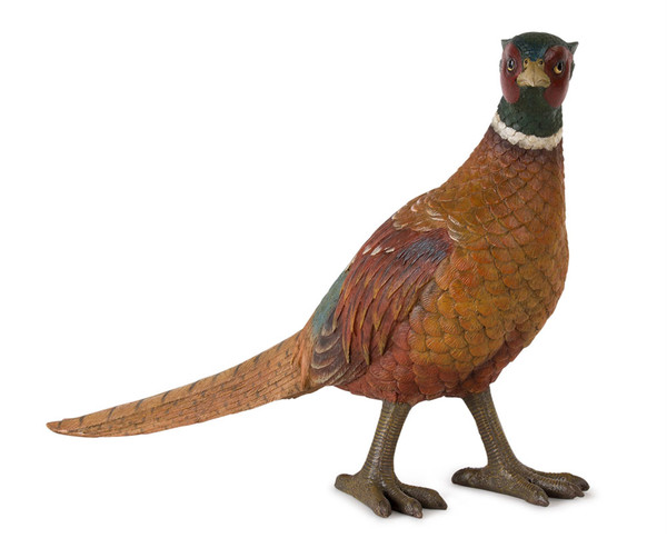 80969DS Pheasant 15"L X 11"H Resin By Melrose