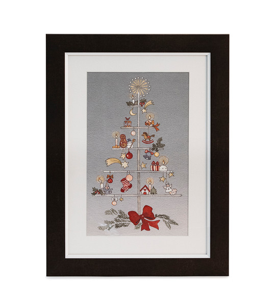 81135DS Gift Tree Print 11.5"L X 16"H Plastic/Mdf By Melrose