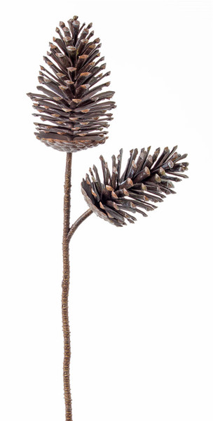 81314DS Pine Cone Spray 28"H (Set Of 6) Plastic By Melrose