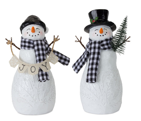 81556DS Snowman (Set Of 4) 6"H Resin By Melrose