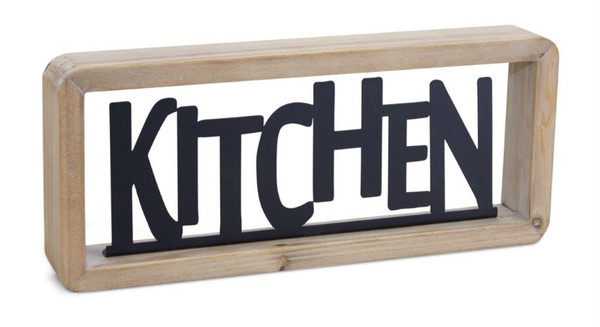 82148DS Kitchen Sign 11.75"L X 5"H Wood/Metal By Melrose