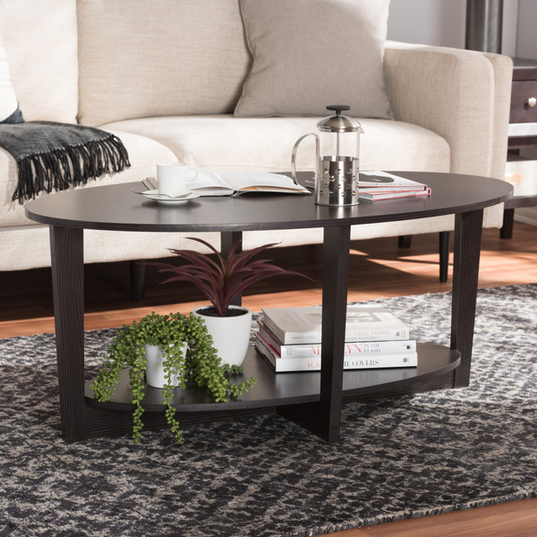 Baxton Studio Jacintha Modern And Contemporary Coffee Table MH2106-Wenge-CT