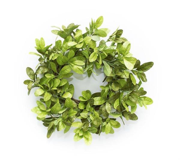 82489DS Foliage Wreath 21.5"D Polyester By Melrose