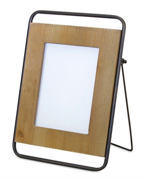 82701DS Photo Frame 9.5"L X 12.75"H Iron/Wood/Glass (5 X 7 Photo) By Melrose