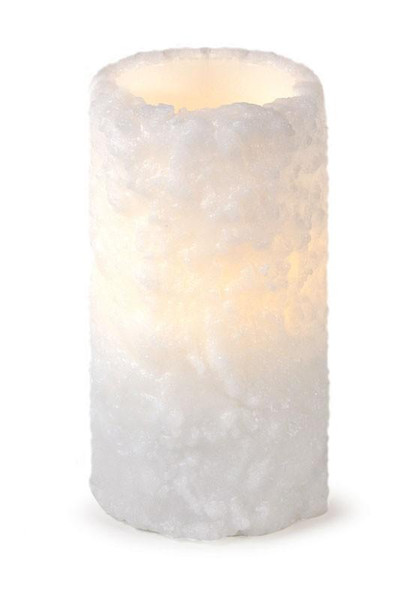 6 Inch Textured Led Candle - Wax/Plastic (Pack Of 6) 48701 By Melrose