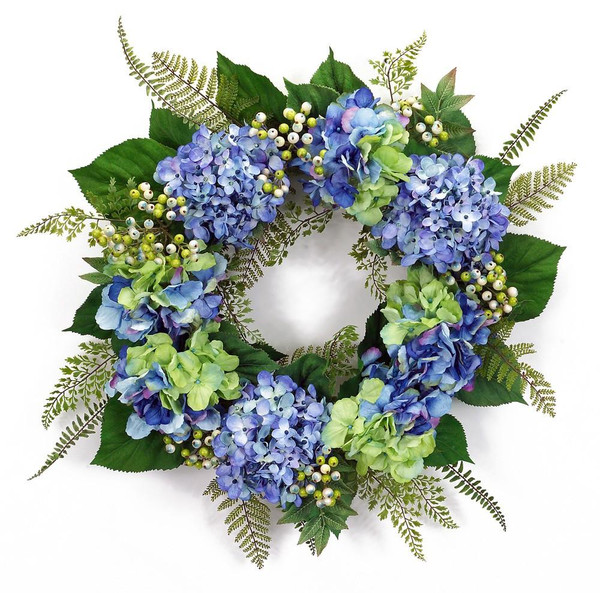 Hydrangea Wreath 25"D Polyester - (Pack Of 2) 62598 By Melrose